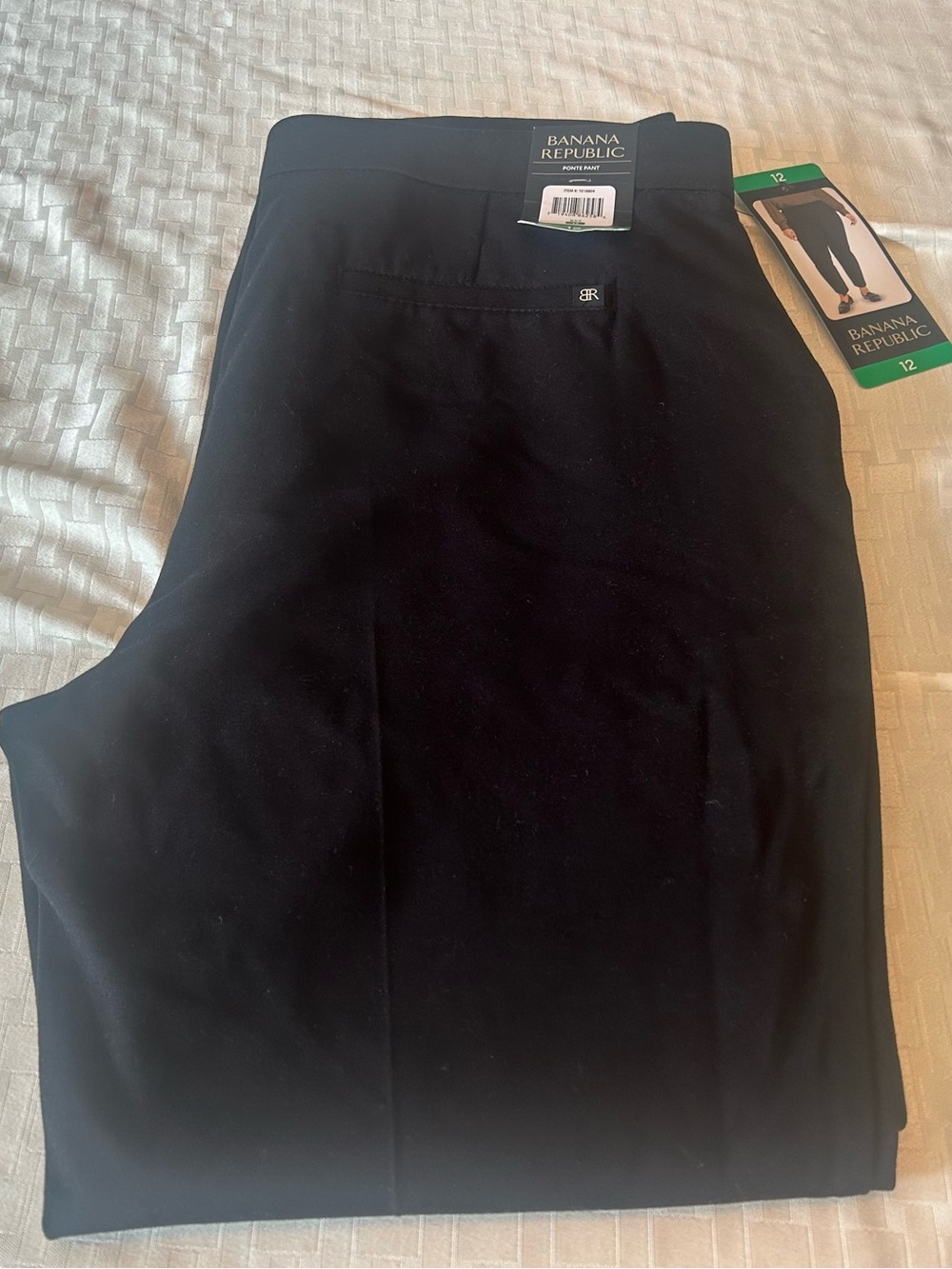 Banana Republic Women’s Black Stretch Ponte Straight Pants